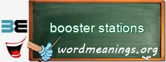 WordMeaning blackboard for booster stations